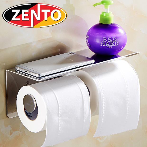 Lô giấy vệ sinh kép inox zento hc1267