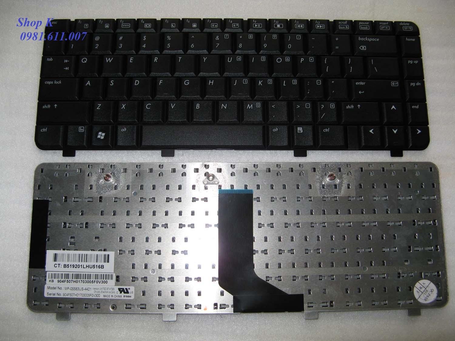 Bàn phím hp. dv3-2000 dv3-2003