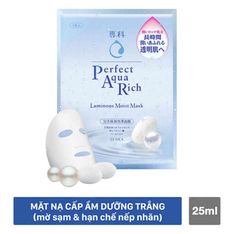 Mặt nạ Senka cấp ẩm dưỡng trắng 25ml/miếng (xanh nhạt)
