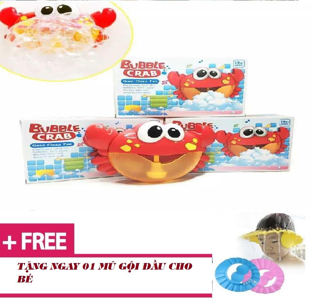 Cua tạo bọt bong bóng xà phòng phát nhạc cho bé tặng mũ gội đầu cho bé