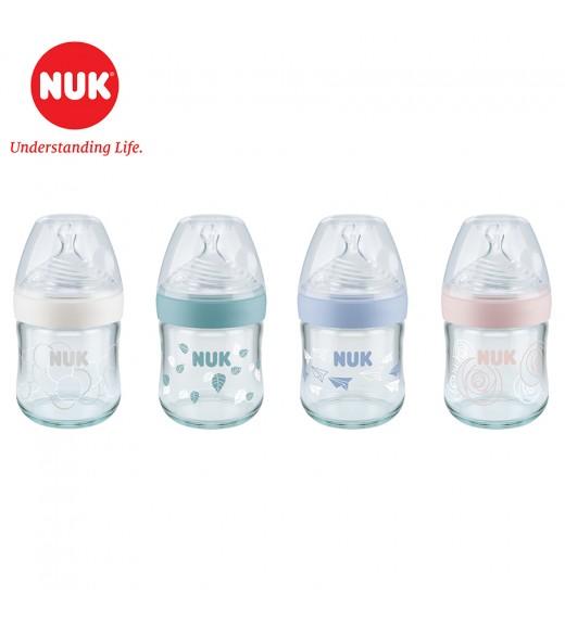 Bình sữa nuk thủy tinh nature sense 120ml ty silicone s1m bs160