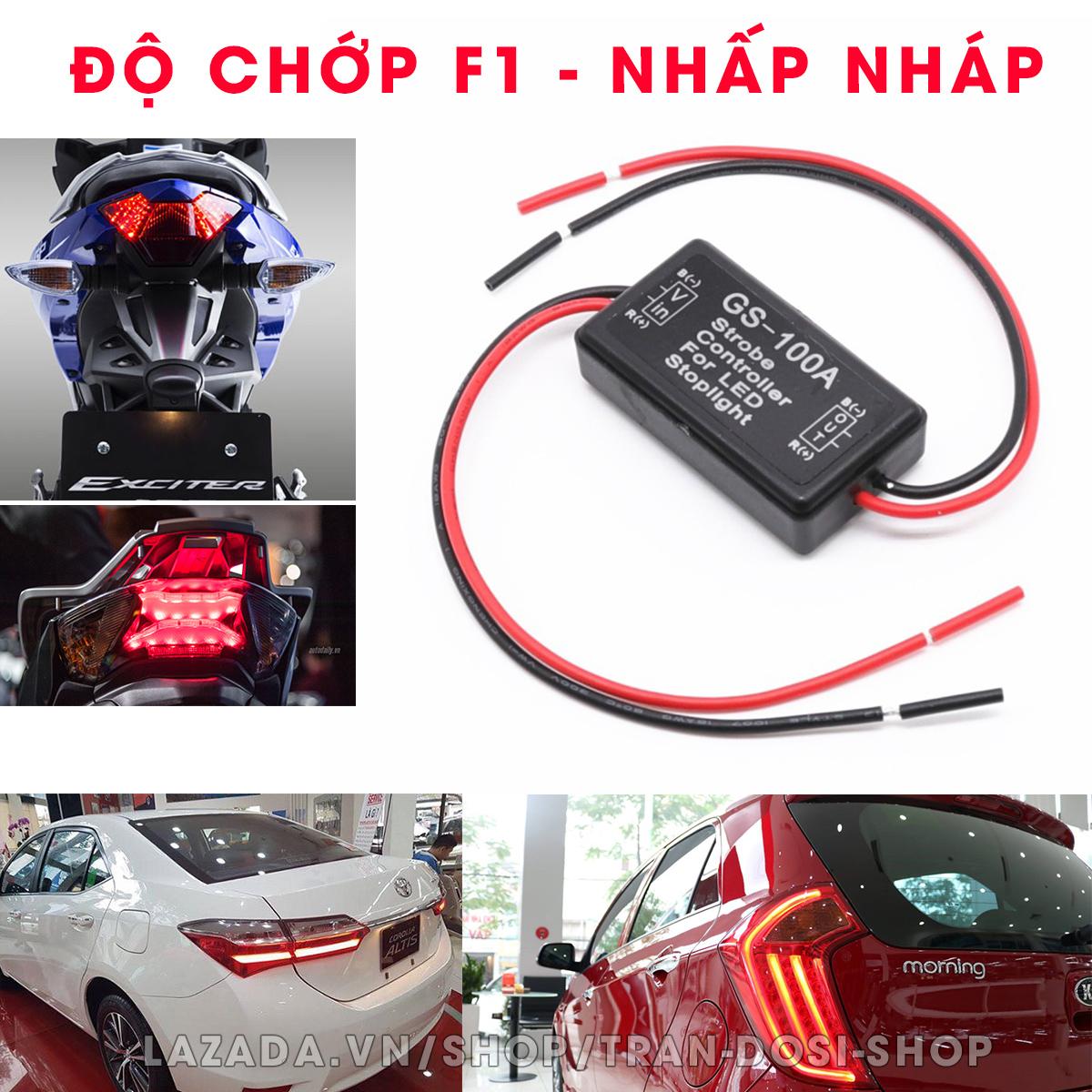 Mạch GS-100A độ chớp F1 - nhấp nháy cho đèn phanh ô tô, xe máy