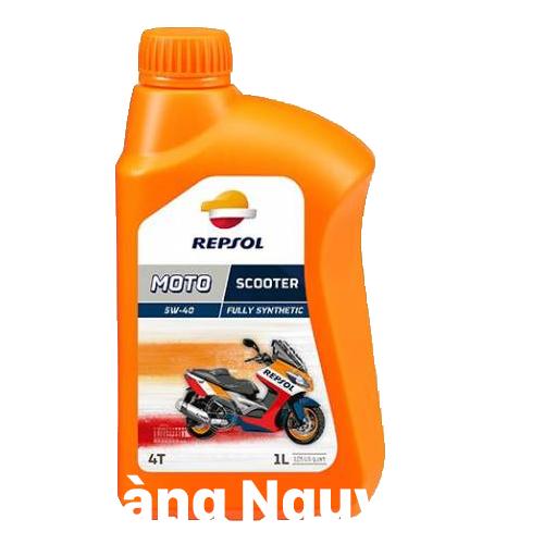 Dầu nhớt xe ga Repsol Moto Scooter 4T 5W40 1 lít SJ MB chính hãng