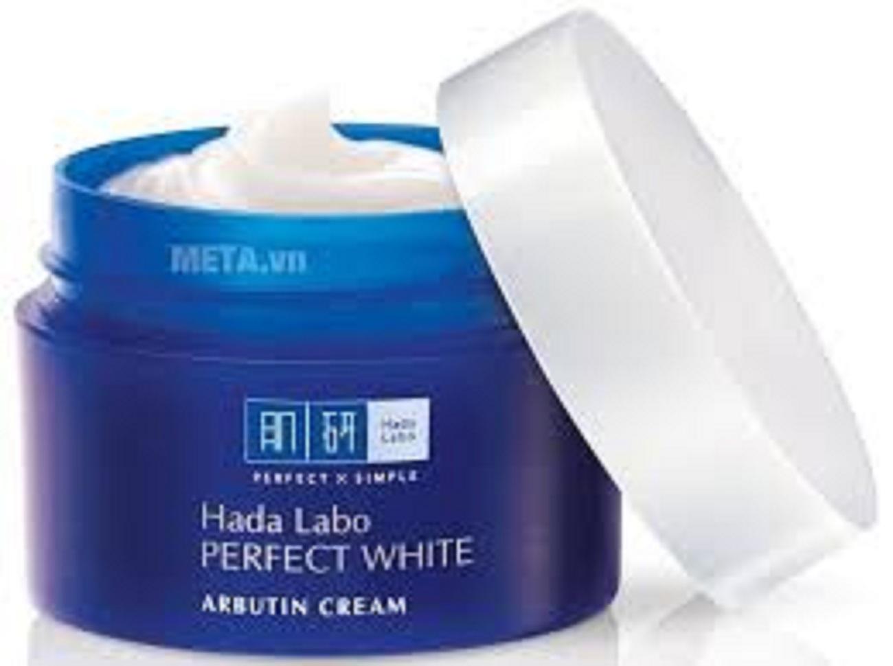 dưỡng trắng tối ưu Hada Labo Perfect White Cream 50g Xanh
