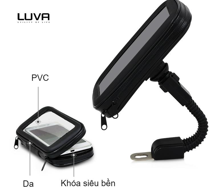 Giá đỡ chống nước cho điện thoại 4.7 inch- 5 inch trên xe máy K66