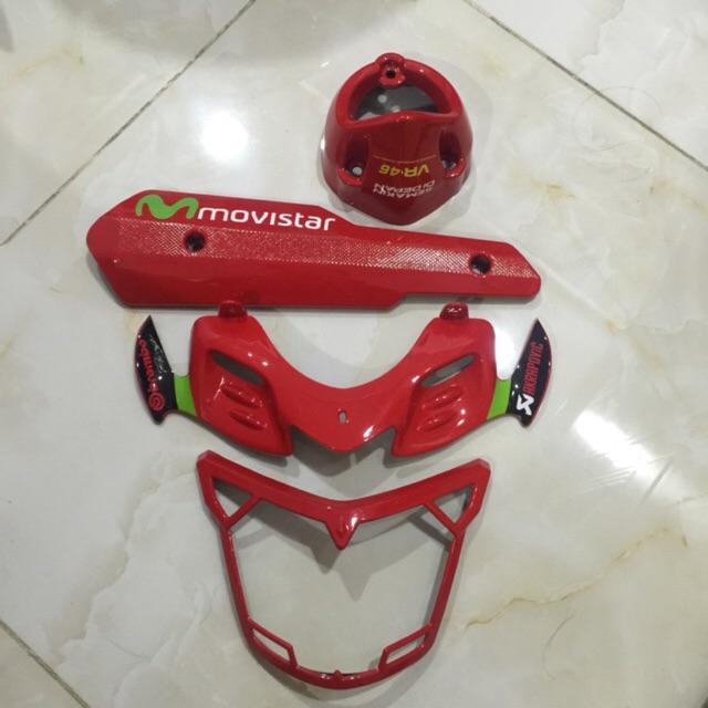Combo chỉ pô+ đích pô+ viền đèn+ râu mắt cú ex150