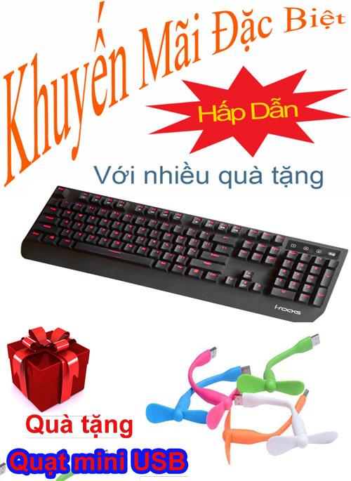 Bàn phím cơ cao cấp chuyên Game I-Rocks K60M