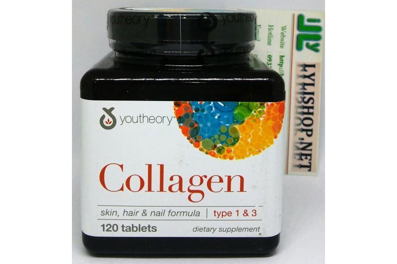 Collagen Advanced Formula type 1,2&3+C 120 viên của Mỹ hãng Youtheory