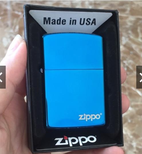 Zippo sapphire - zippo logo usa
