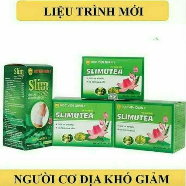 [HCM]Liệu trình giảm cân hiệu quả 1 Slimbody + 3 slimutea Học Viện Quân Y dành cho Cơ địa Khó