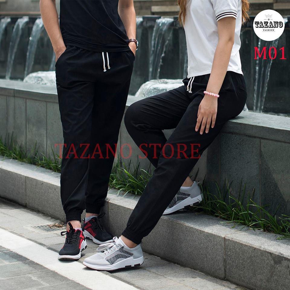Quần Jogger Kaki Nam/Nữ Co Giãn 4 Chiều Hàng Xuất Khẩu (Màu Đen)