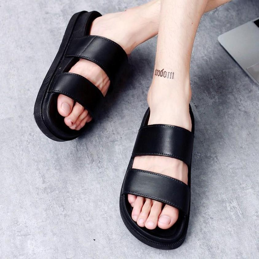 Dép quai ngang sandal nữ đế bằng 2 quai cá tính thời trang đế dày siêu mềm chống trơn trượt - DG2, dep quai nu giá rẻ