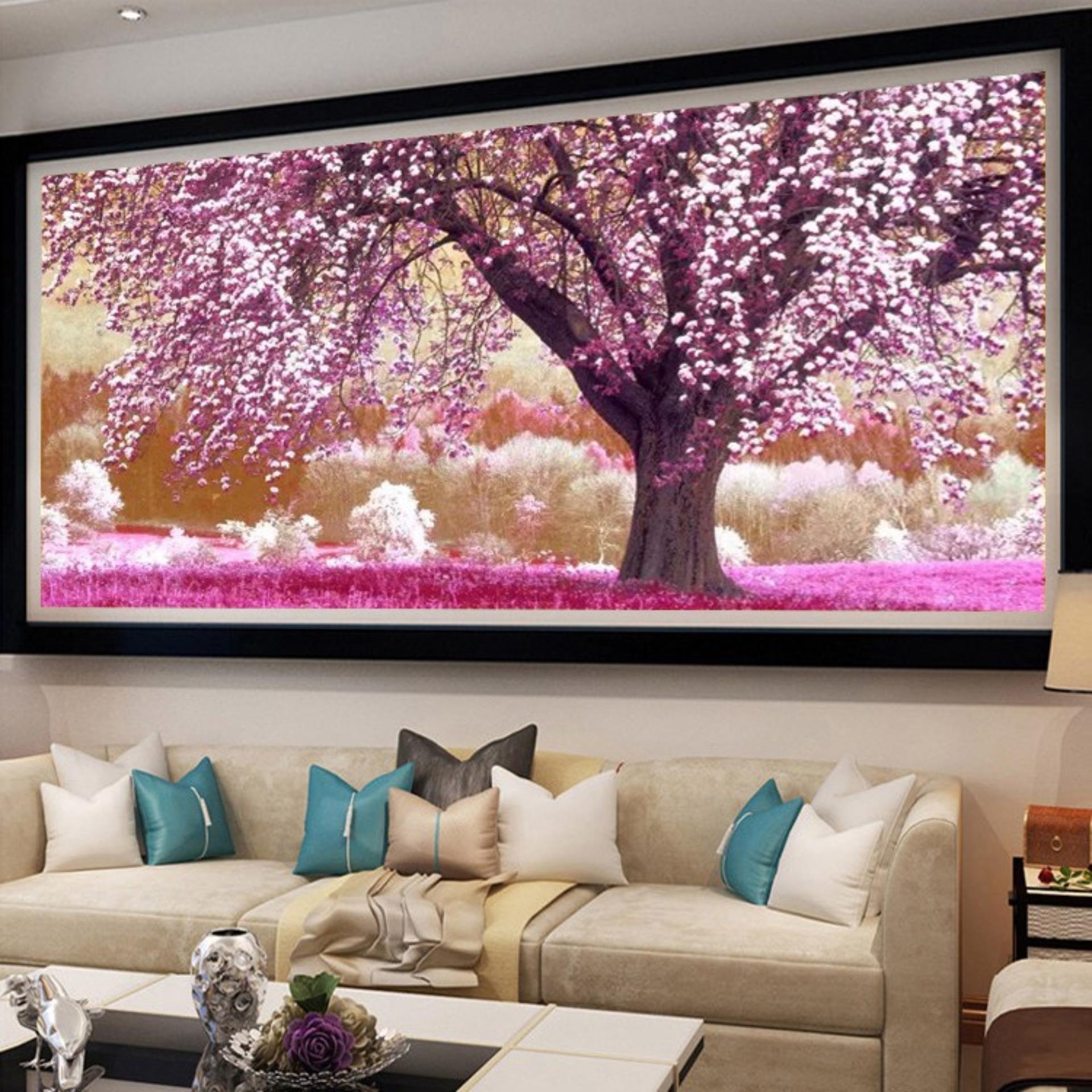 Tranh thêu chữ thập cây tình yêu monalisa FJ0703-Siêu thị tranh thêu