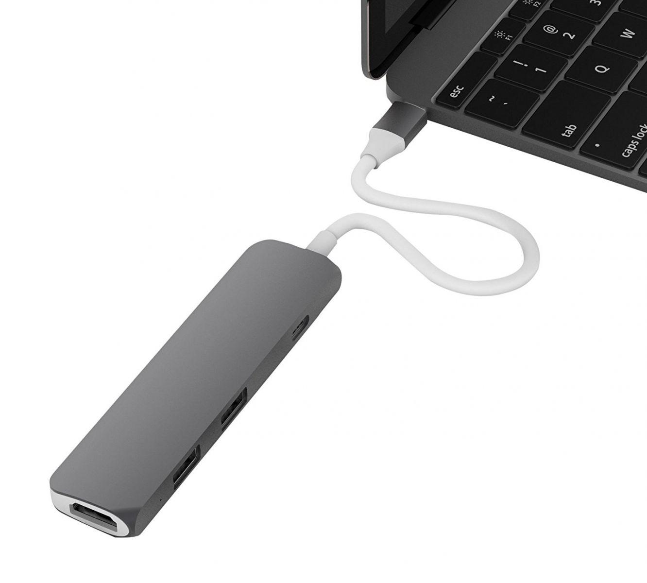 Cáp hyperdrive usb type-c hub with 4k hdmi