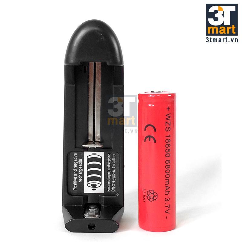 Bộ sạc Pin 18650, Sạc pin Li-ion 18650 6800mAh 3.7