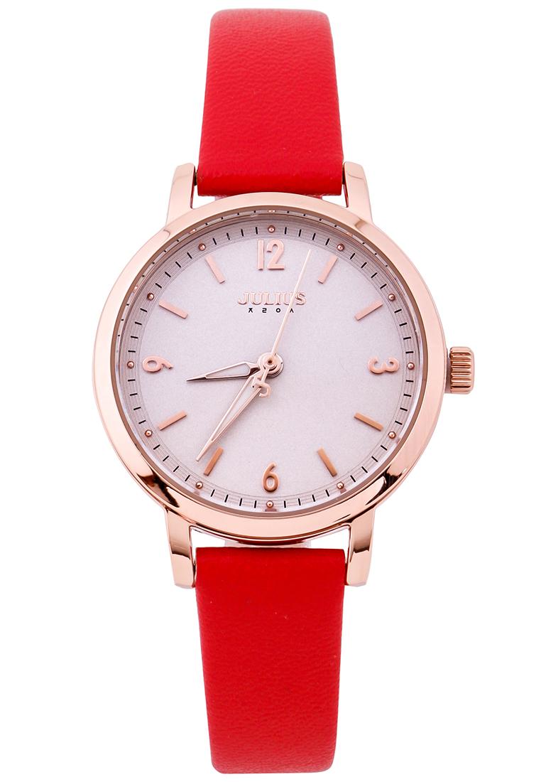 Đồng hồ nữ julius hàn quốc dây da ja-1070c