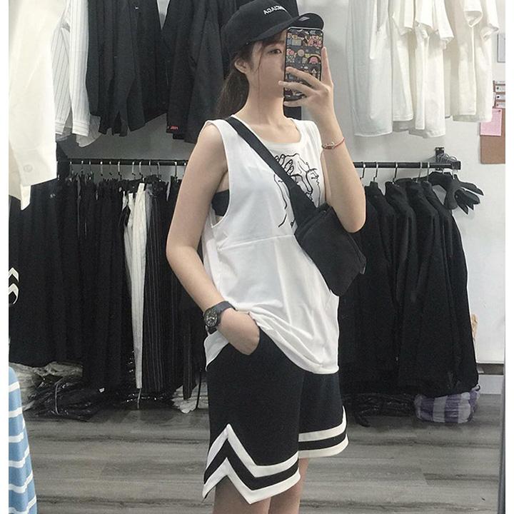 Double v-short - quần short thun - quần thun nữ