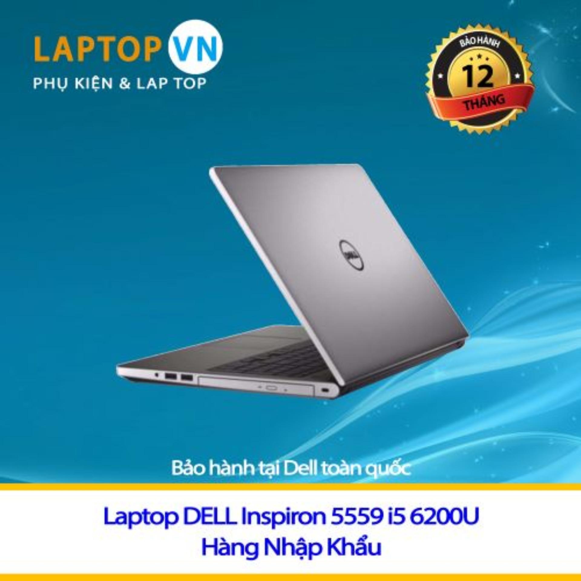 Laptop dell inspiron 5559 i5 6200u 4g500gb vga r5 m315 4g màn 15.6 inches - tặng túi xách l1 + chuột không dây