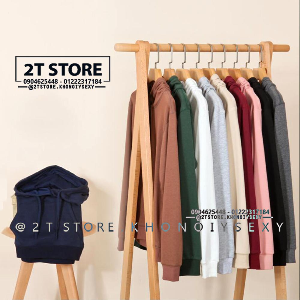 2T STORE ÁO KHOÁC HOODIE NỈ CÓ NÓN TRƠN 2TAKN08001-9.jpg