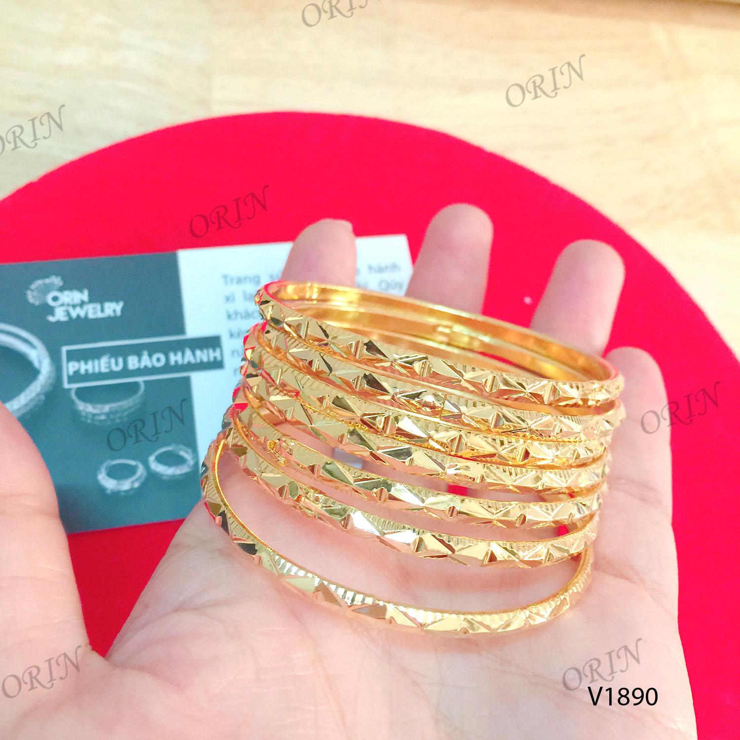 Bộ 7 vòng ximen xi vàng cao cấp K17 Orin - Long Tien