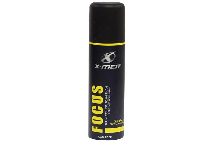 Xịt khử mùi X-Men Focus Gợi cảm Lôi cuốn chai 100ml Vàng