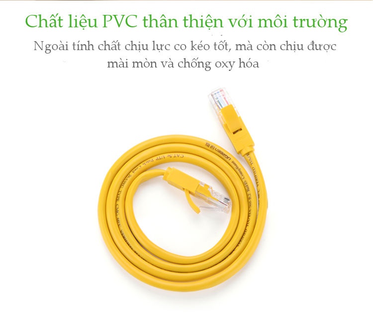 Cáp mạng đúc sẵn 2 đầu Cat 5 dài 1-10M Ugreen NW103 Cáp mạng đúc sẵn 2 đầu Cat 5 dài 1-10M Ugreen NW103