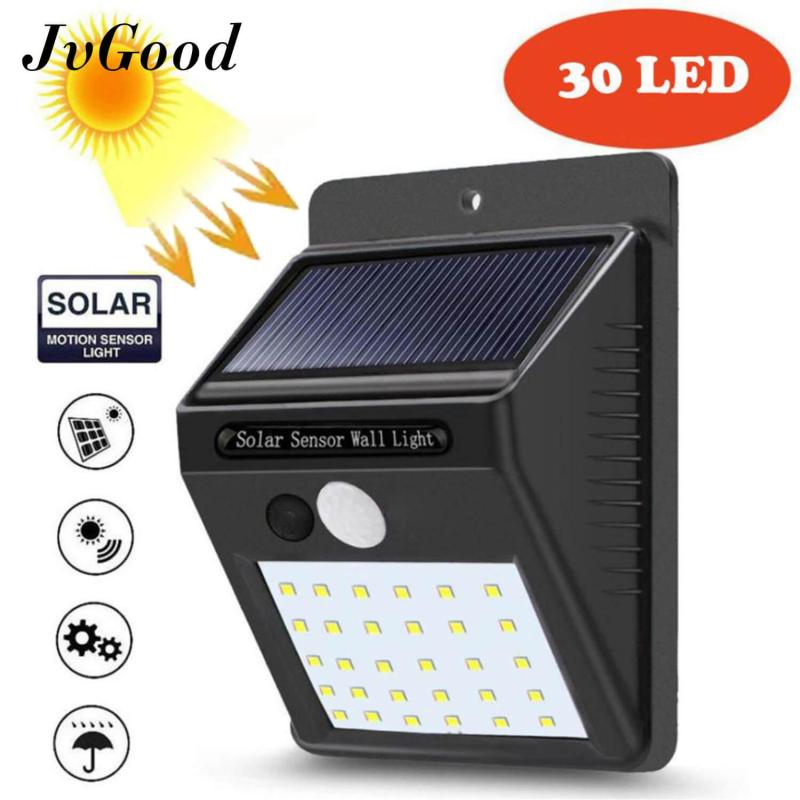 JvGood Outdoor Lighting Sensor Solar Wall light LED Solar Lights Waterproof Solar Powered Motion Sensor Light Wireless Security Lights Outside Wall Lamp for Driveway Patio Garden Path