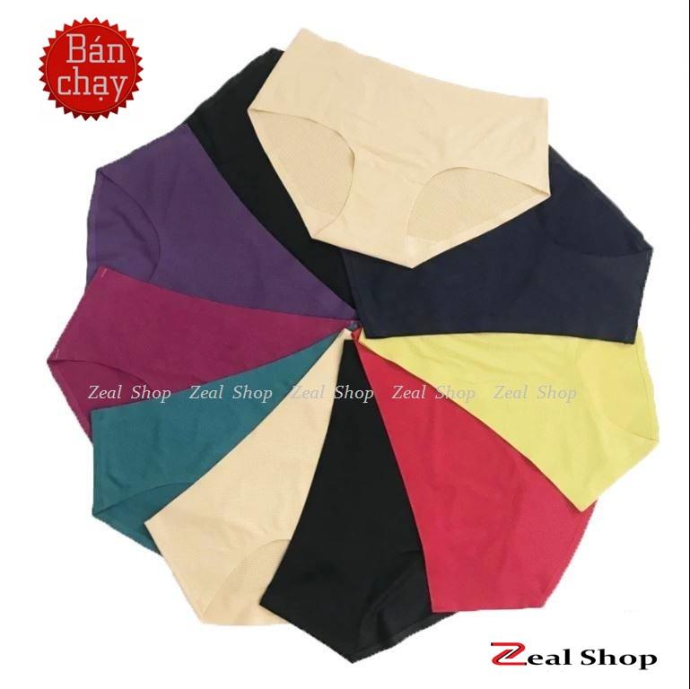 Bộ 10 quần lót su thun lạnh không đường may cao cấp zeal shop