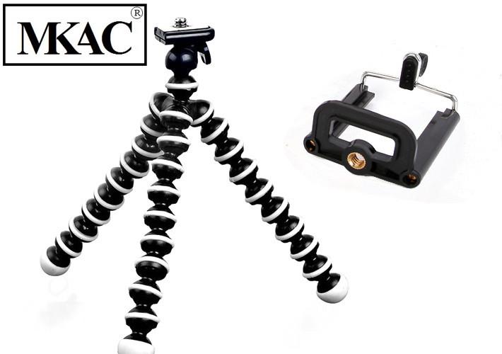 Chân máy ảnh bạch tuộc và đầu kẹp điện thoại
