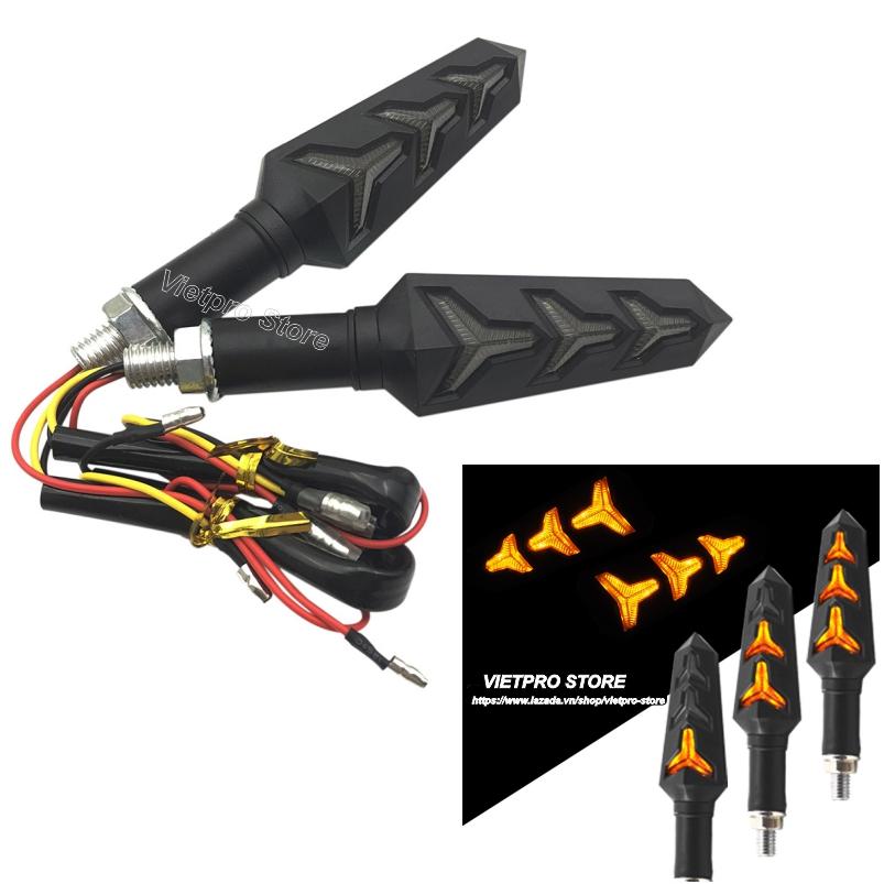 [HCM]Bộ 2 đèn led chạy xi nhan lắp cho Honda MSX và nhiều loại xe máy LS27 (Sáng vàng)