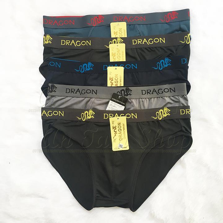 [HCM]Hộp 05 quần lót tam giác nam Dragon - Thun lạnh cao cấp - LN0032x5