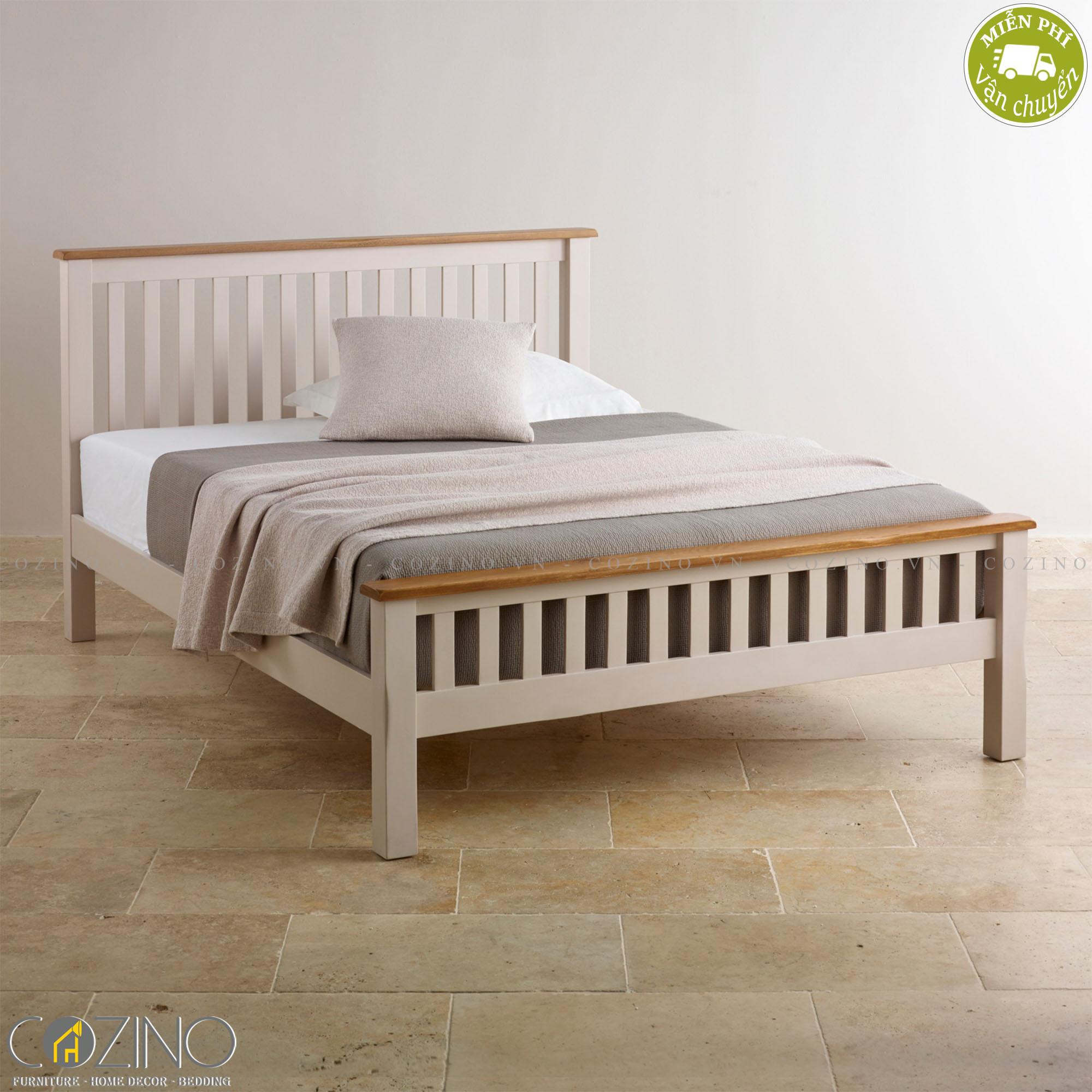 Giường đôi Sintra gỗ sồi 1m6