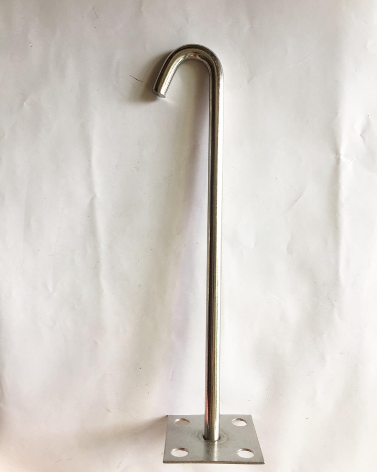 Móc treo quạt trần treo đèn trang trí inox 30cm có đế dùng treo đồ quạt  đèn trang trí.