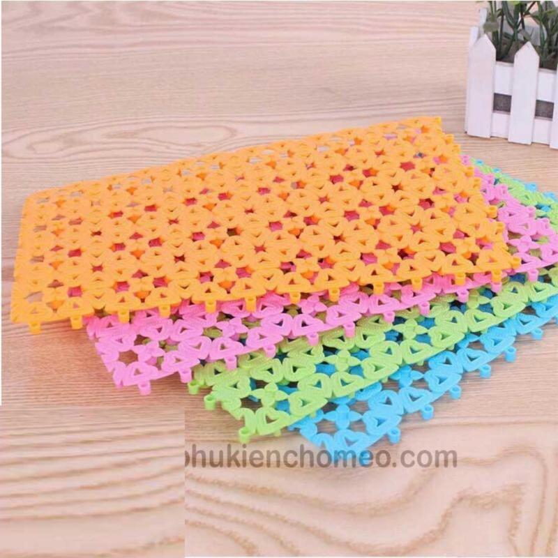 HCM-Lót sàn chuồng chống lọt chân- Tấm ghép nhựa ( 4711611) mỗi miếng dài 30cm, rộng 20cm lót chuồng, sàn chó mèo-HP10832TC