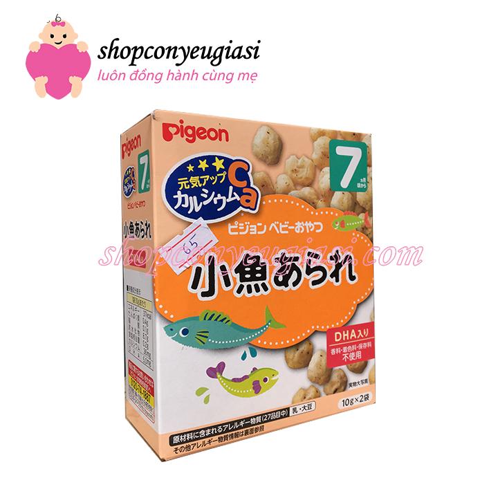 Bánh gạo pigeon ăn dặm cho bé - vị cá cơm 7t