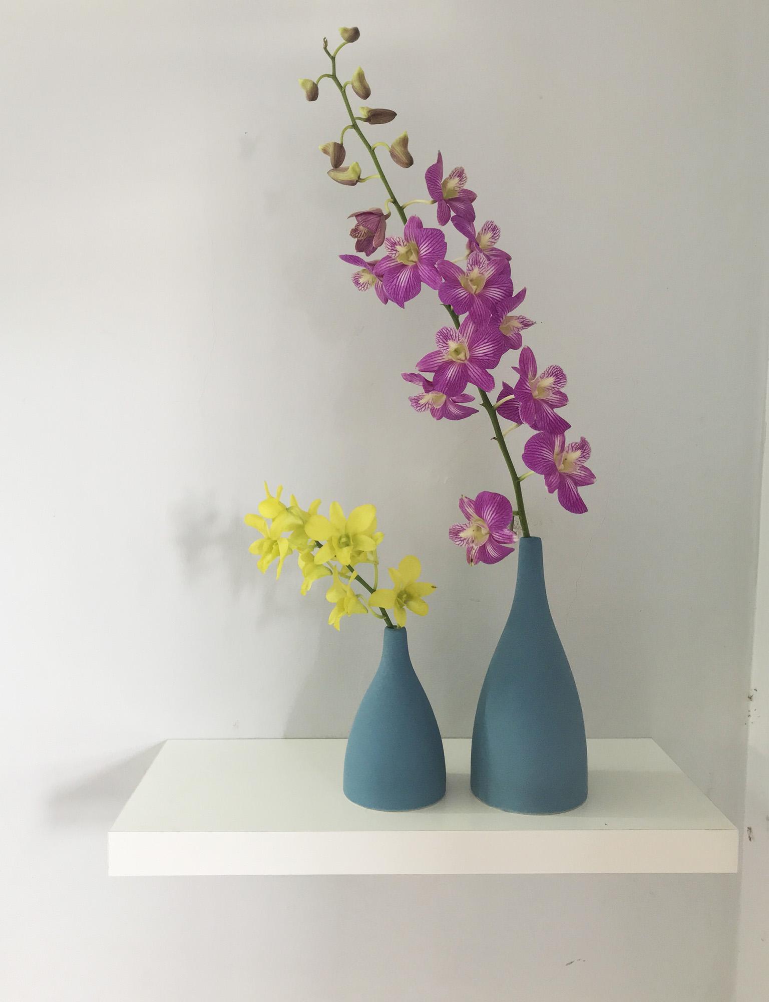 Lọ hoa trang trí rossa blue bộ 2: 8.213.5 cm và 920.4 cm