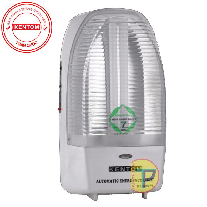[HCM]Đèn sạc chiếu sáng khẩn cấp Kentom KT 2300PL (Trắng)