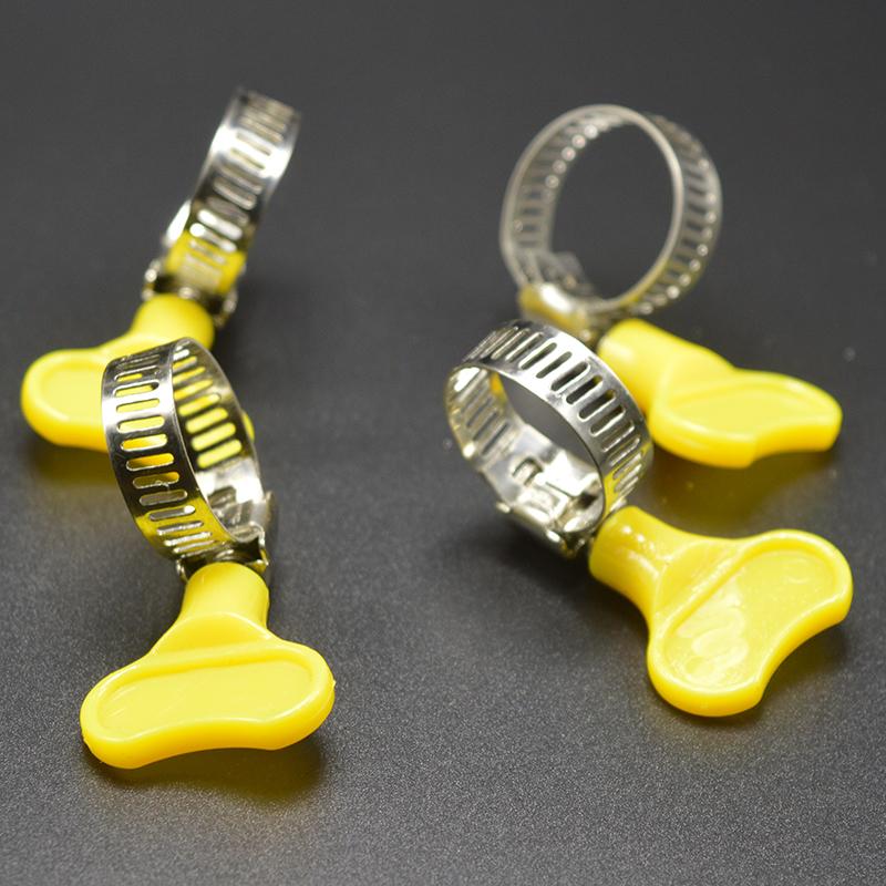 Bộ 4 cái Cổ dê (vít-bolt) tay khóa cánh bướm loại 13-19mm (vàng)