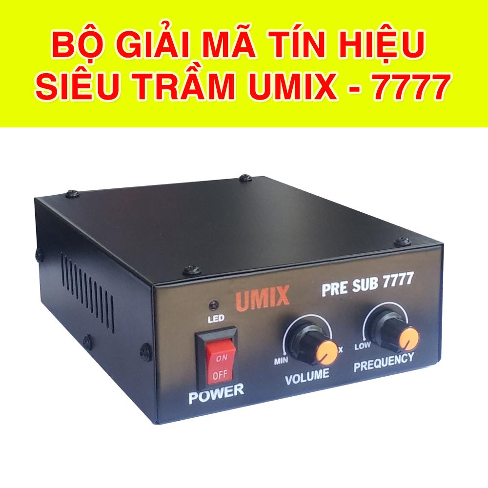 Sound Card giải mã tín hiệu Sub siêu trầm UMIX - 7777 Chuyên dùng Nghe nhạc, Karaoke, Nhạc sống
