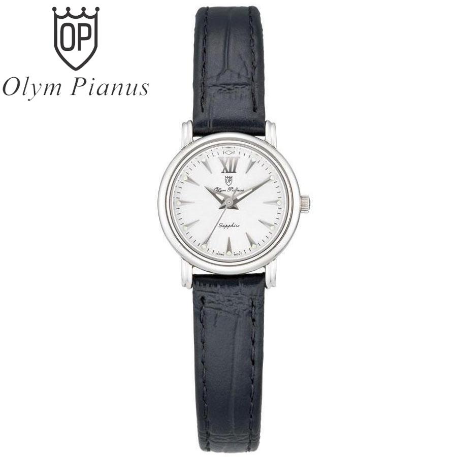 Đồng hồ nữ mặt kính sapphire olym pianus op130-07ls-gl trắng