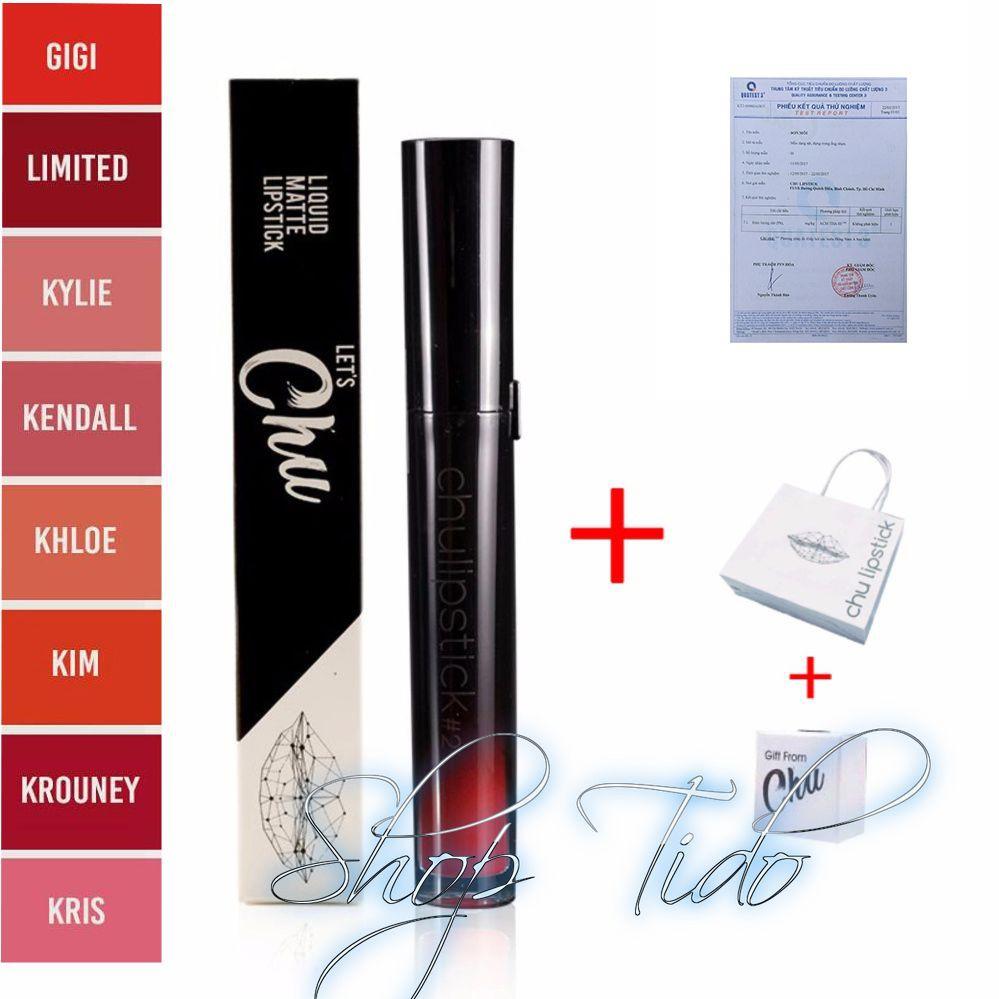 Son kem lì Chu Lipstick Màu 08 #08 Màu GiGi Đỏ Cam