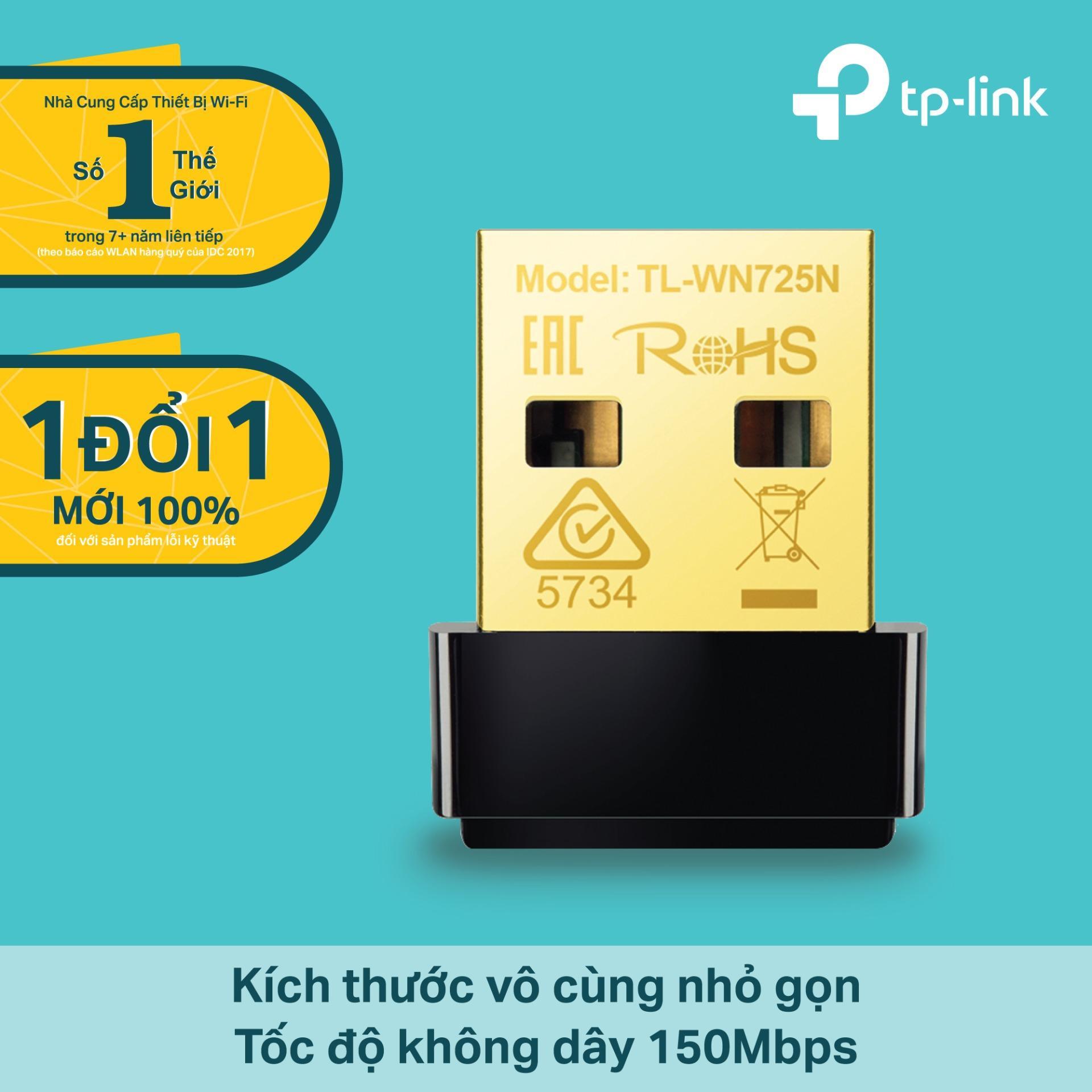 Tl-wn725n - usb nano thu - phát wifi chuẩn n tốc đô150mbps-tp-link bảo hành 24 tháng
