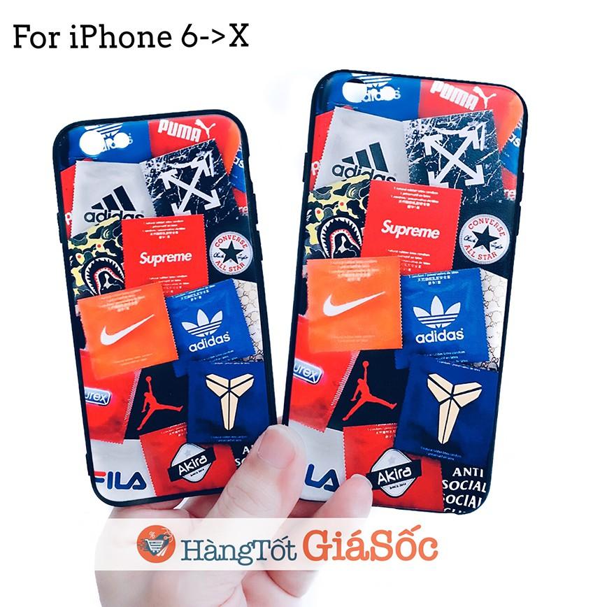 Ốp in hình BCS cực chất cho iPhone 6->X (ốp Durex iPhone)
