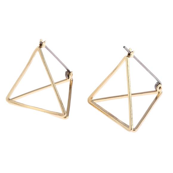 Hoa tai hình khung chóp tam giác (Vàng)