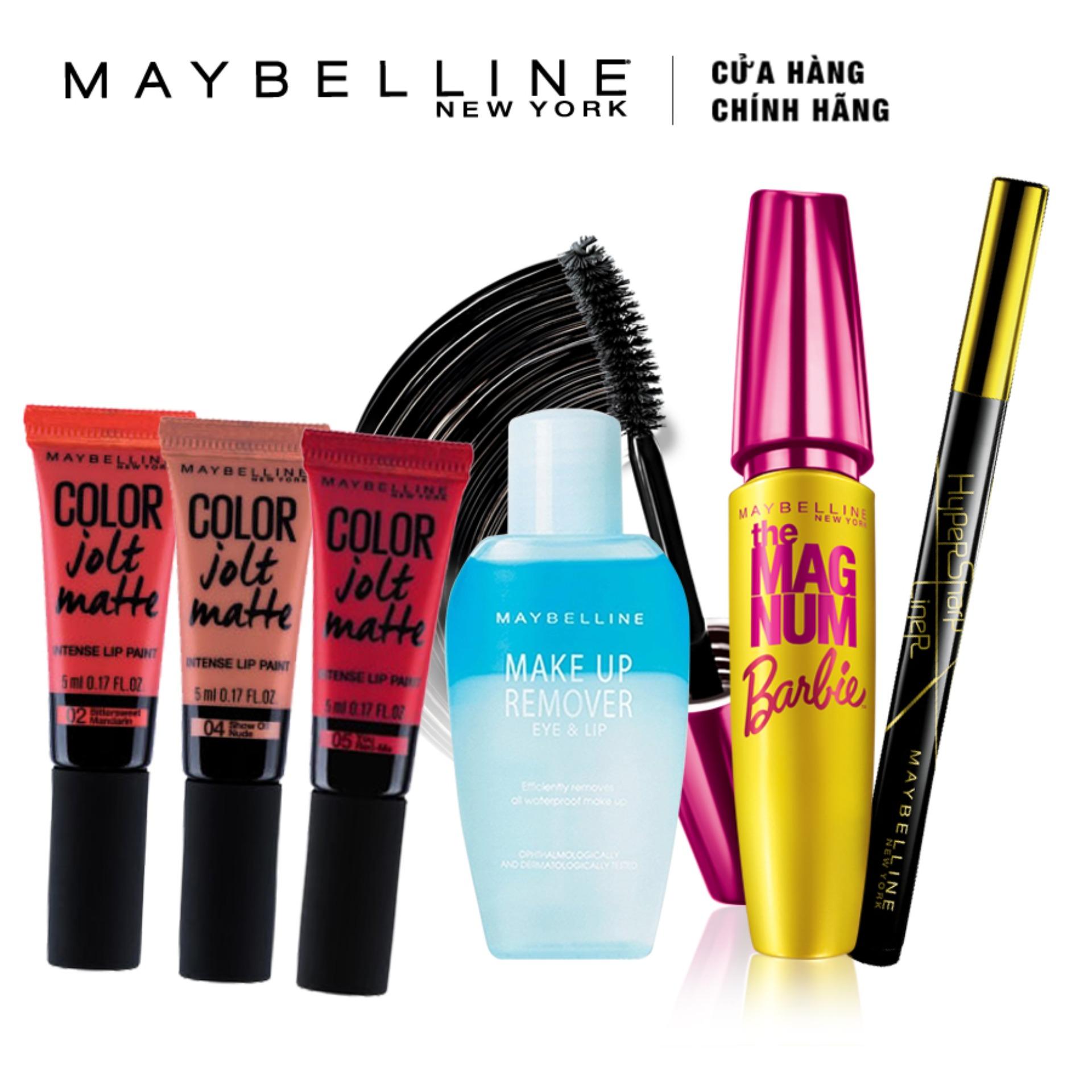 Phiên bản giới hạn: Bộ quà tặng trang điểm son kem lì tươi tắn Maybelline New York nhập khẩu