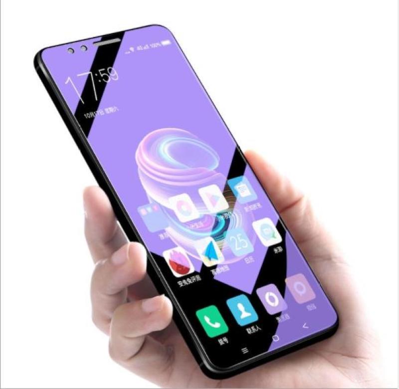 Giá Cường lực ánh tím chống mỏi mắt, chống tia UV xiaomi note 5 pro / redmi 5 plus / ...( tặng keo và giấy lau )