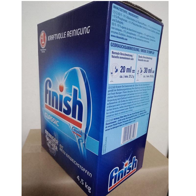 Bột rửa chén finish hộp 4,5kg dùng cho máy
