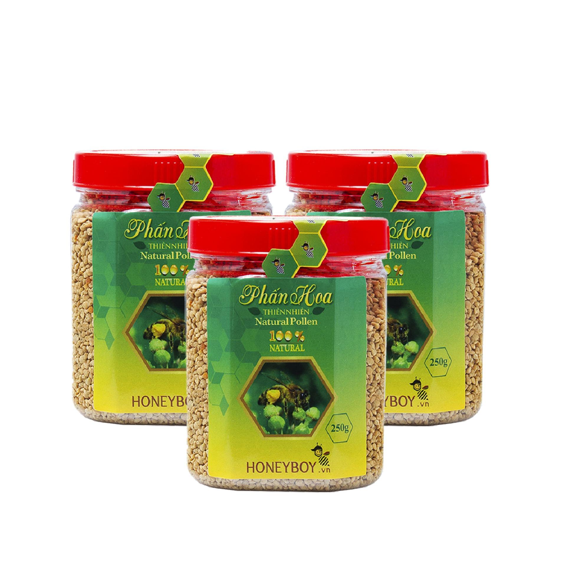 Bộ 3 phấn hoa thiên nhiên honeyboy 250g
