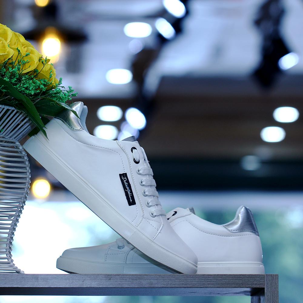 Giày thể thao nam sneaker trắng - Giày thể thao nam thời trang M4