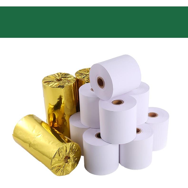 Combo 32 cuộn giấy in hóa đơn K58 cuộn to cuộn giấy in bill khổ 58mm giấy in nhiệt cho máy in mini K57-58